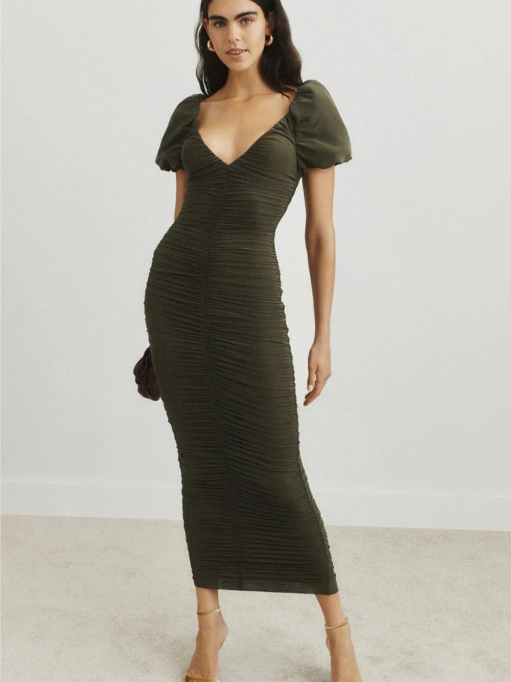 Ronny Kobo Lupine Midi Dress $488 original retail